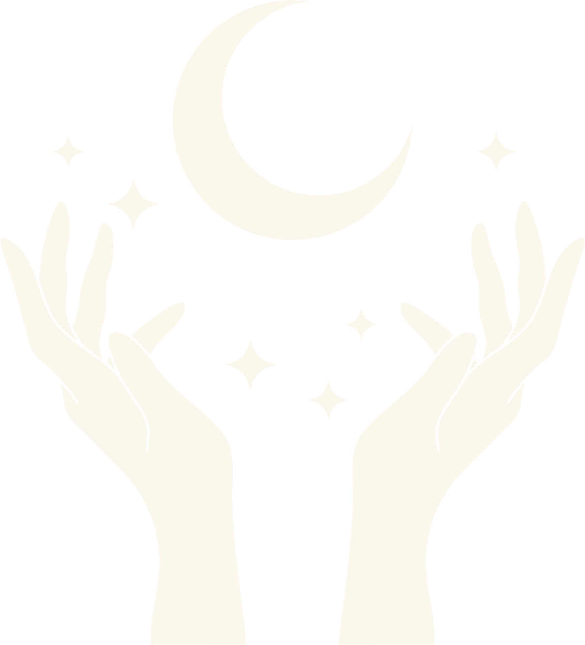 Hands moon